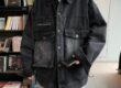 Loose men’s jean jacket 3D pocket spring autumn manufacturer