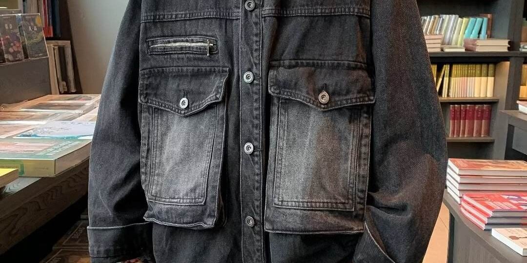 Loose men’s jean jacket 3D pocket spring autumn manufacturer