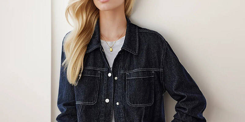 Autumn casual women’s jean jacket stylish denim manufacturer