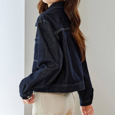 Autumn casual women’s jean jacket stylish denim manufacturer
