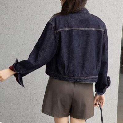 Autumn casual women’s jean jacket stylish denim manufacturer