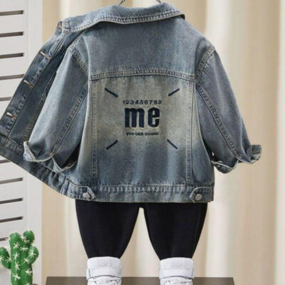 Boys spring autumn kids jean jacket denim supplier