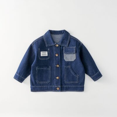 Boys spring autumn kids jean jacket denim supplier