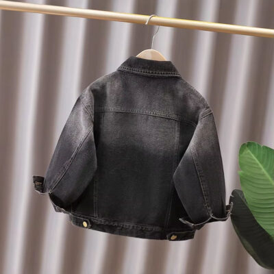 Boys spring autumn kids jean jacket denim supplier