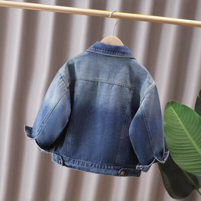 Boys spring autumn kids jean jacket denim supplier