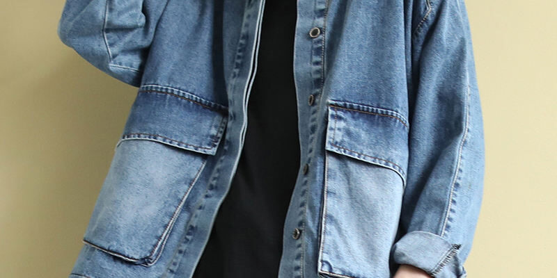 Autumn loose women’s jean jacket stylish denim bulk buyers