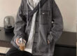 Casual hooded men’s jean jacket bulk supply