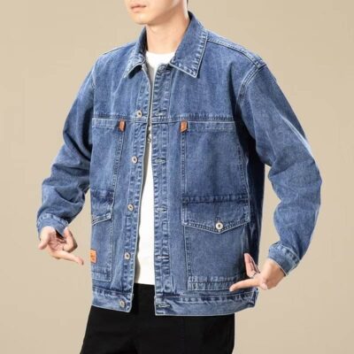 Vintage workwear men’s jean jacket bulk supply