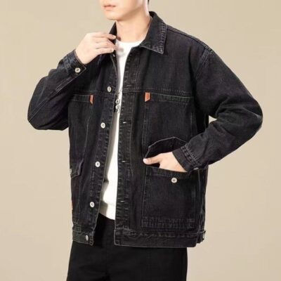 Vintage workwear men’s jean jacket bulk supply