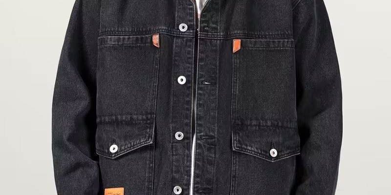 Vintage workwear men’s jean jacket bulk supply