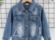 Trendy spring kids jean jacket for wholesale supply