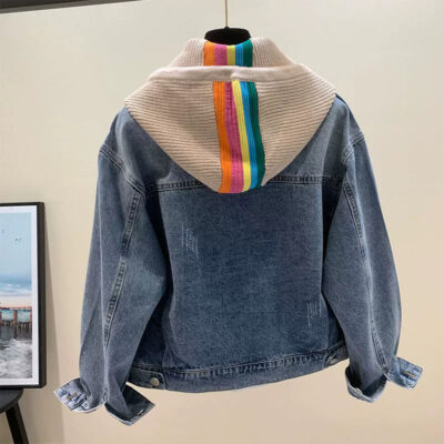 New loose vintage women’s jean jacket denim manufacturer