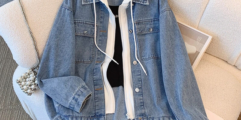 New loose vintage women’s jean jacket denim manufacturer