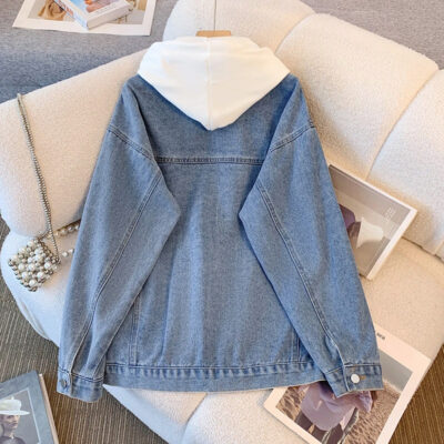 New loose vintage women’s jean jacket denim manufacturer
