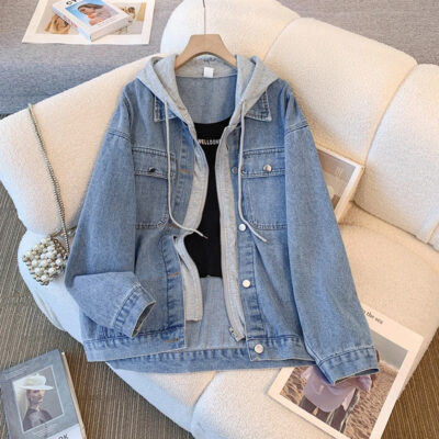 New loose vintage women’s jean jacket denim manufacturer