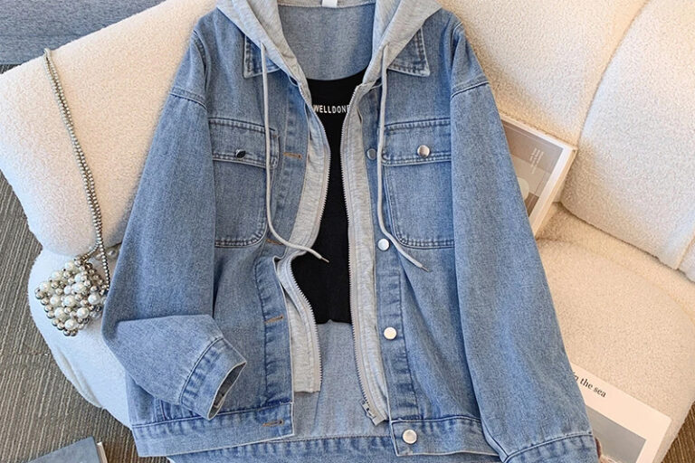 New loose vintage women’s jean jacket denim manufacturer