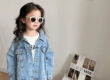 Vintage fashion kids jean jacket for girls manufacturer