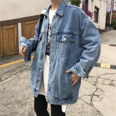 Spring autumn loose women’s jean jacket denim factory