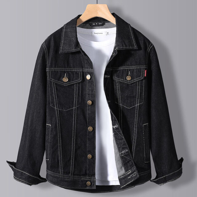 High-quality stylish men’s jean jacket denim manufacturer