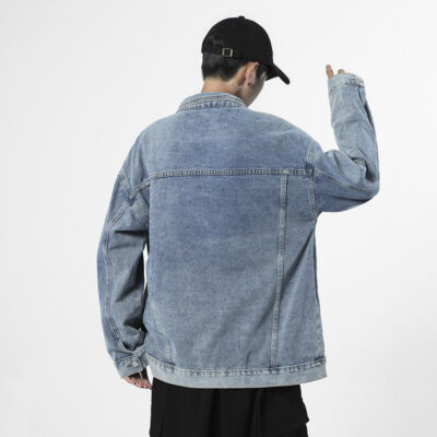 High-quality stylish men’s jean jacket manufacturer denim