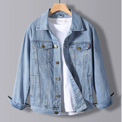 High-quality stylish men’s jean jacket denim manufacturer