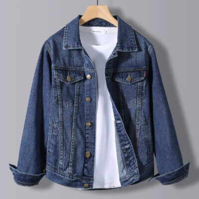 High-quality stylish men’s jean jacket denim manufacturer