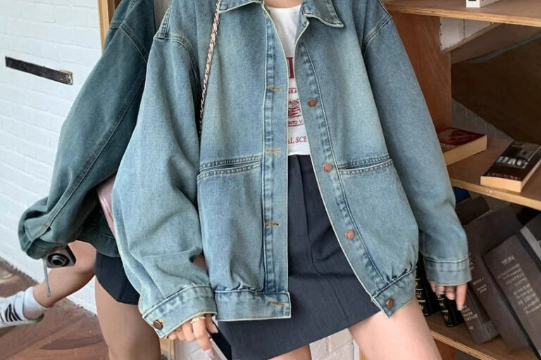 Vintage loose casual women’s jean jacket trusted supplier