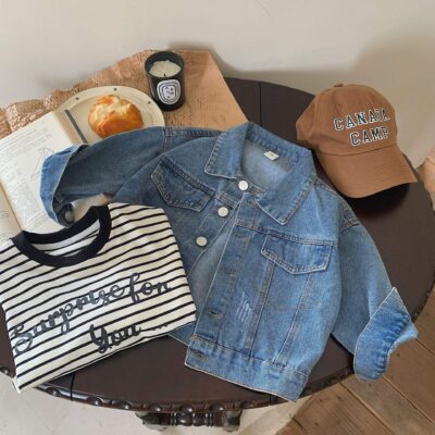 New boys kids jean jacket wholesale casual denim
