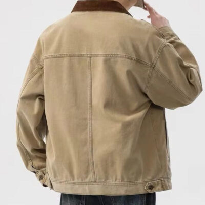 Classic vintage men’s jean jacket stylish wholesale supply