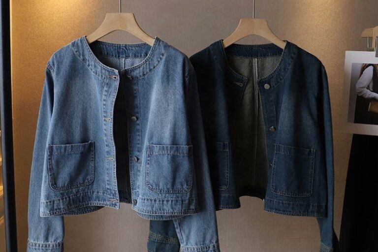 Spring autumn loose women’s jean jacket denim wholesale