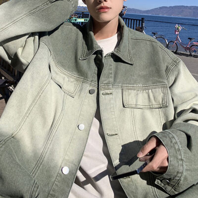 Trendy vintage men’s jean jacket global wholesale