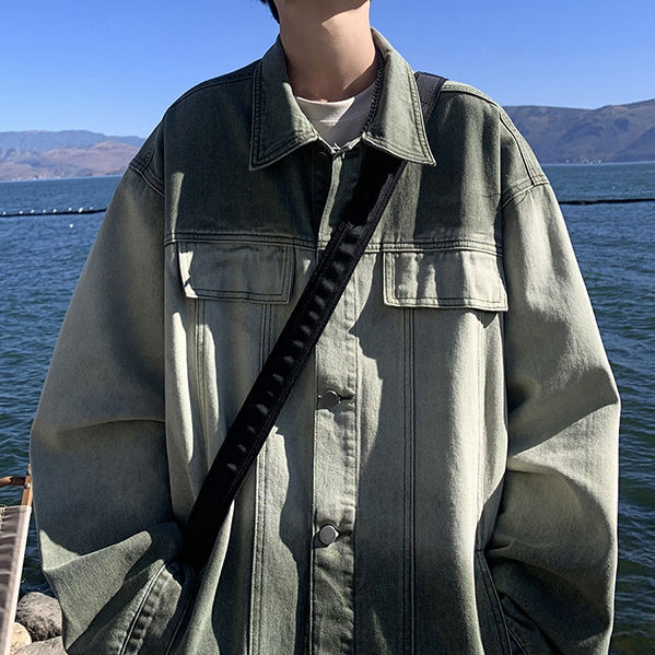 Trendy vintage men’s jean jacket global wholesale