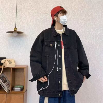American style spring autumn fashion men’s jean jacket denim coat