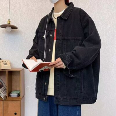 American style spring autumn fashion men’s jean jacket denim coat