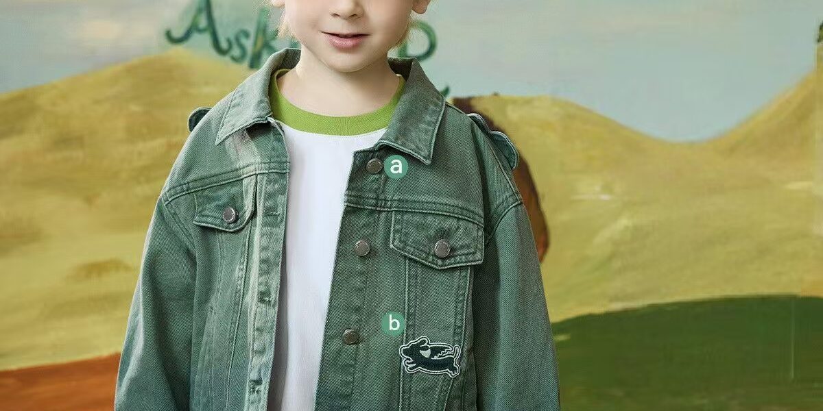 Spring gradient boys kids jean jacket custom denim coat