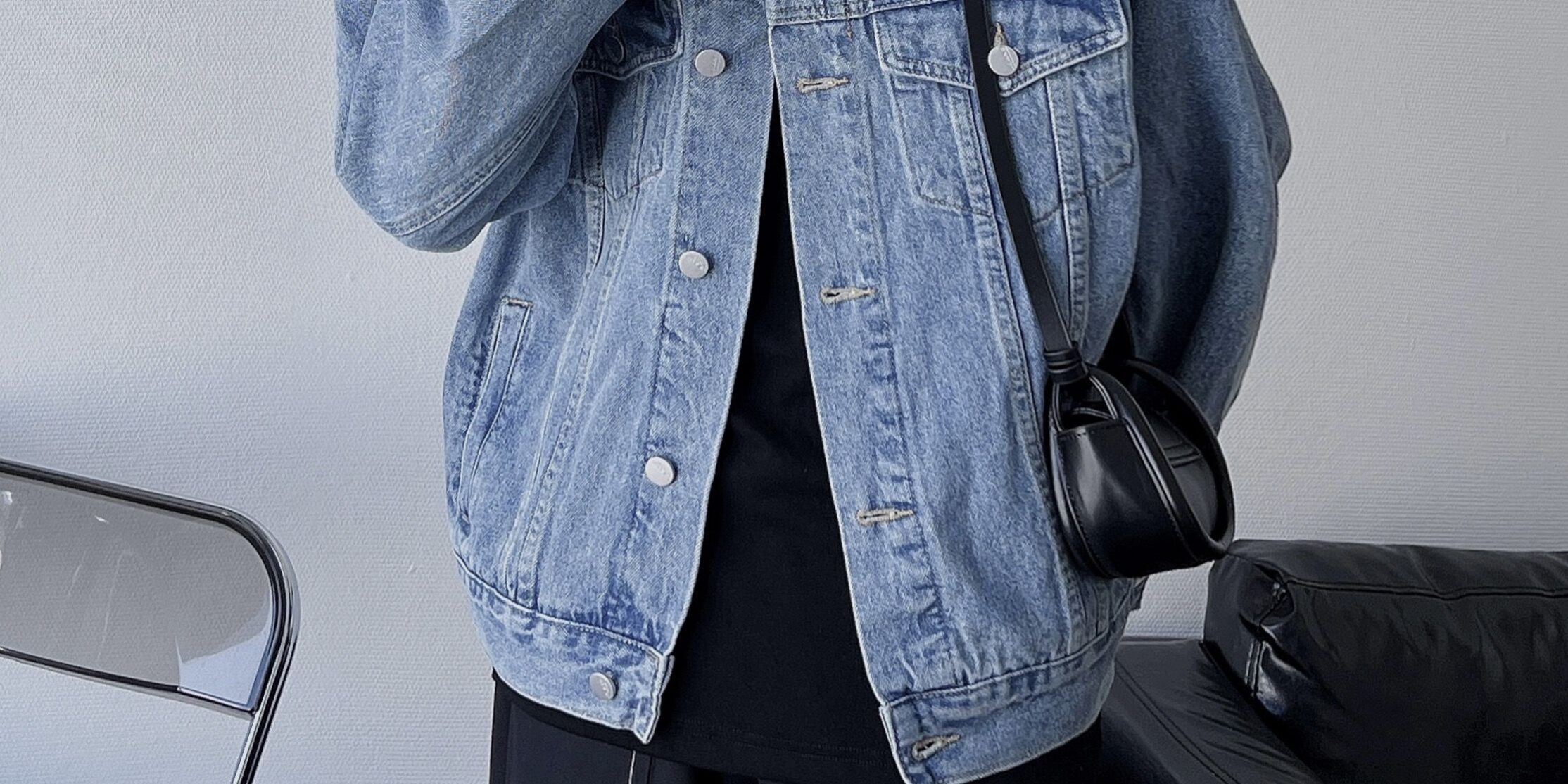 American retro casual fashion men’s jean jacket