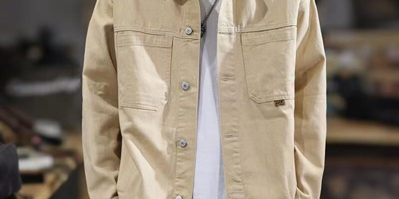 Hot sale American vintage loose versatile men’s jean jacket