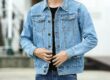Spring autumn casual fashion men’s jean jacket