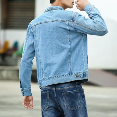 Spring autumn casual fashion men’s jean jacket