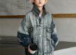 Gradient fashion kids jean jacket for boys spring autumn