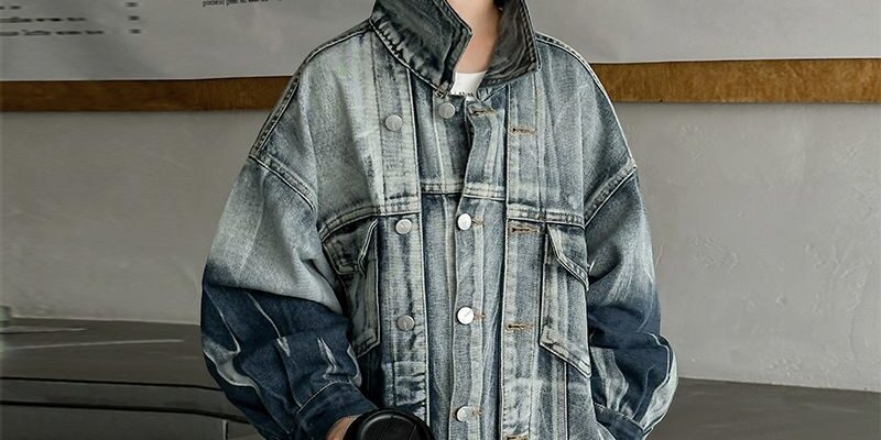 Gradient fashion kids jean jacket for boys spring autumn