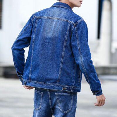 Casual versatile Korean style men’s jean jacket
