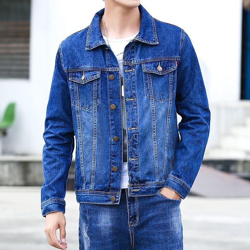 Korean Style Casual Men’s Jean Jacket (8) Casual versatile Korean style men’s jean jacket
