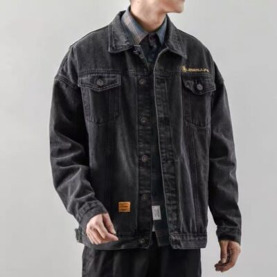 Spring autumn loose casual fashion men’s jean jacket