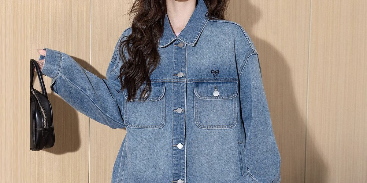 Autumn vintage versatile slimming women’s jean jacket